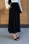 Women's High Waist Flowy Tencel Fabric Long Maxi Skirt - 5