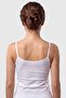 Women's White Thin Strap Bamboo Athlete Top Breathable Rope Strap Casual Athlete Top - 3