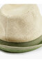 Straw Hat with Stripe Detail - 3