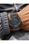 Sports Digital Men's Wristwatch, Gray Silicone Band, Pool and Sea Use, Alarm, Stopwatch, Calendar, Stylish Gift Package - 2