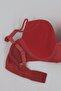 Double String Strap Textured Balconette Bra Without Support Underwire Unpadded - 4