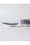 Reve bleu raye oval tobacco set - 15 cm - blue/white - 8