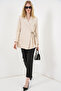 Women's Side-Tie Blazer Jacket 1590 - Beige - 2