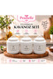 3-piece porcelain 1000 ml spice, tea, sugar, salt storage jar set - 2