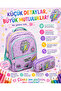 School Bag Bubbles Girl Power Colorful Figured, Special Design Lux Bag and Pencil Case Set