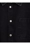 Vizyon New Season Black Hooded Boy's Jean Shirt - 3