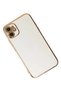 Apple iphone 12 case volet silicone - white - 3