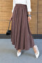 Women's Flowy Modal Fabric Long Crinkled Skirt - 5