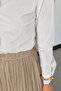 Women's Elastic Waist Crinkled Modal Fabric Long Crush Skirt - 6