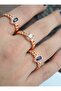Ring set - rose - - 5