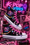 K-Pop Style Black High-Top Girls' Sneaker Sports Shoes - 3