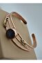 Special Design Copper Bracelet with Amethyst Stone - Bronze Color - - 4