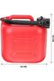 Red Portable Gasoline Storage Jerry Can 10L - 4