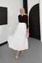 Women's Draped Modal Fabric Crinkled Long Skirt - 5