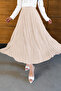 Women's Flowy Modal Fabric Long Crinkled Skirt