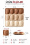 2 Model Sets of Silicone Cake Molds (12-Piece Seashell and 18-Piece Mini Heart) Cake and Chocolate Mold - 3