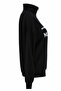 Manhattan Print Half Zipper Black Women's Sweatshirt 27Kdt1000023 - 2