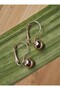 Rose plated ball earrings - rose -