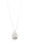 Glb-stl41414 alya phoenix bird necklace - silver - 2