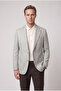 Ds Damat Slim Fit Gray Dobby Fabric Jacket