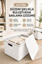 2-Piece 40 L Storage Box with Lid Multi-Purpose Plastic Organizer Organizer Box - 4