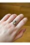 Adjustable Silver Color Letter E Ring