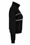 Black Women's Sweatshirt with Half Zipper 27Kdt1000022 - 2