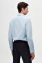 Ds Damat Slim Fit Navy Blue/Light Blue Italian Collar Easy-Iron 2-Piece Shirt - 5