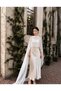 Chiffon Bridal Cape 300 cm |   Transparent Wedding Dress Cape |   Long Bridal Cape |   Elegant Wedding Cape - 3