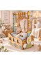Newborn Baby Gift Box Wooden Hanging Gift Box Train Themed Baby Clothing Presentation Box Birth Gift - 4