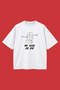 My Ride or Die Printed Unisex Oversize T-Shirt, White T-Shirt with Lover Couple Design - 3