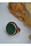 Special Design Handmade Adjustable Ring Made from Malahit Stone - Green - - 2