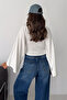 Women's 76 Printed Oversize Blouse Wide Sleeve Crew Neck Loose Top - 6