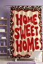 Home Sweet Home Patterned Bathroom Curtain, Shower Curtain, Bathtub Curtain 175X200Cm