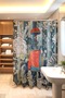 Green Elephant Patterned Bathroom Curtain, Shower Curtain, Bathtub Curtain 175X200Cm - 3