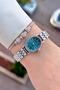 Blue Silver Color 5 Atm Gift Packed 20 mm Women Wrist Watch - 2