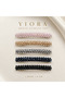 Premium Series Round Shaped Crystal Stone Automatic Hair Clip – Premium Shiny and Strong Hold 8cm - 2