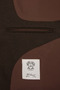 Ds Damat Slim Fit Brown Plain Fabric Jacket - 7