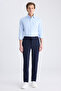 Ds Damat Slim Fit Navy Blue Dobby Jogger Pants - 4