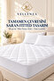 2-Piece Quilted Liquid-Proof Mattress Cover Fully Elastic Fitted Fiber-Filled Mattress Protector - 3