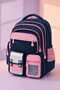 Children's School Bag with 9 Compartments, Spine Support, and Toy Gift - 7