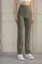 Women's High Waist Leg Shaping Push up Belize Leggings 6005 Khaki - Premium Series - 5