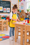 Sari Children's Apron with Pockets Painting Activity Apron Washable Nursery Kindergarten Kitchen Painting Apron Liquid Proof for 5-10 Years Old - 2