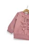 Girl's Winter 3-Strand Ribbon Heart Printed Top and Bottom Set with Pompoms for Ages 2-3-4-5-6 - 3