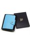 Holders for Men & Women Soft Leather Bank Card Case Slim Pocket Wallet ID Card Organizer Business Card Case Purse with 24 Durable Plastic Insert Sleeves (Sky Blue)