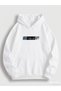 Flower Cat Printed Oversize Men's Hooded Sweatshirt