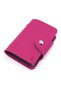 Holders for Men & Women Soft Leather Bank Card Case Slim Pocket Wallet ID Card Organiser Business Card Case Purse with 24 Durable Plastic Insert Sleeves (Hot Pink) - 5
