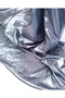 Combed Cotton Fabric with Shiny Green and Gray Foil Print, Fine Knitted Fabric for T-Shirts & Dresses, Width: 140cm - 6