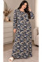Women's Dress - Comfortable Fit - Plus Size - Patterned - Oversized - Viscose