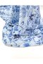 Striped Floral Fabric in Blue, White, Navy Blue Colors 70% Cotton 30% Linen Fabric for Shirts & Dresses 140X18 - 6
